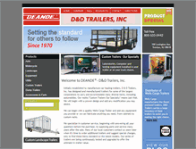 Tablet Screenshot of deandetrailers.com